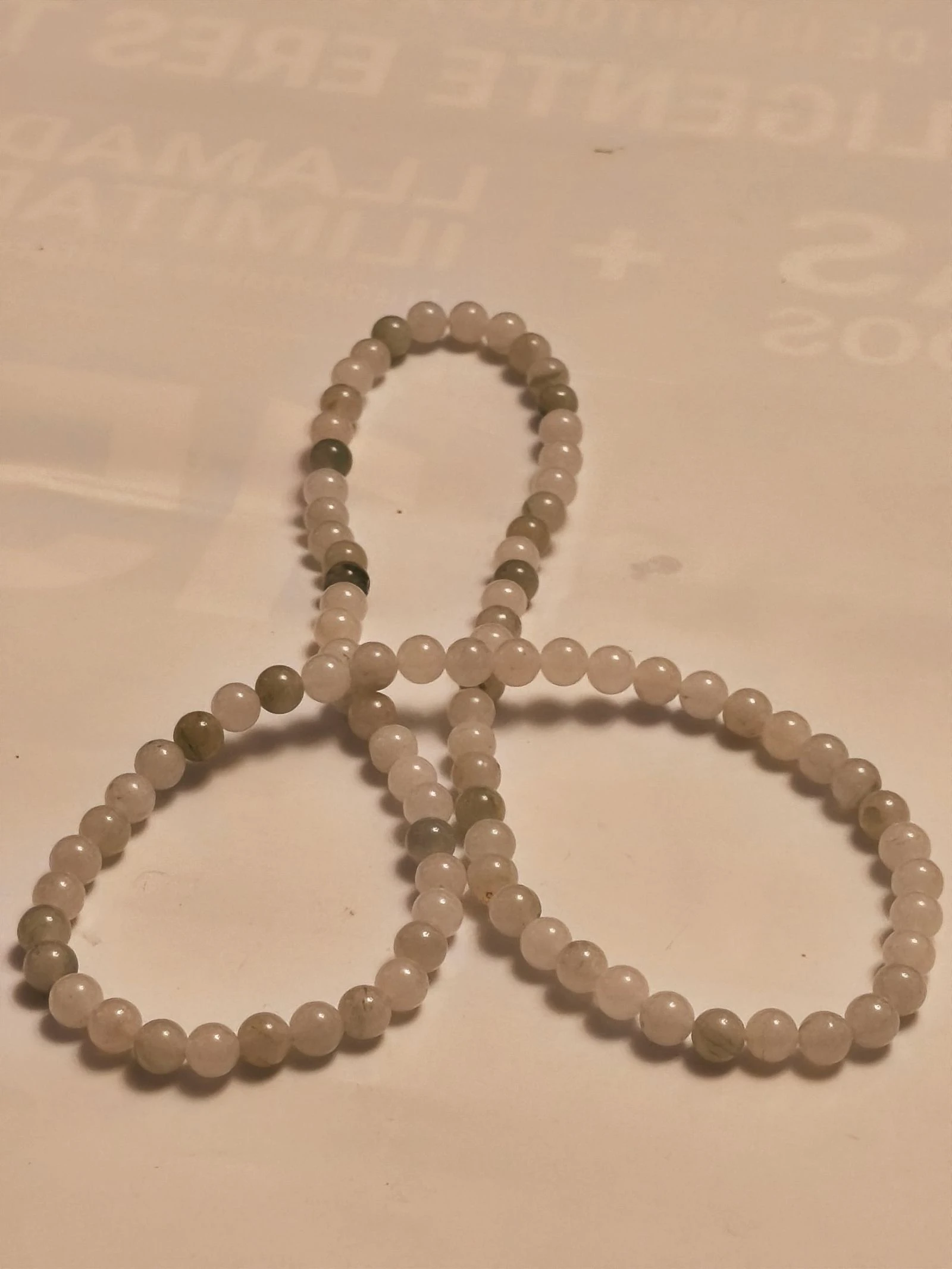 Necklace of light agates with 80 centimeters – photo 17